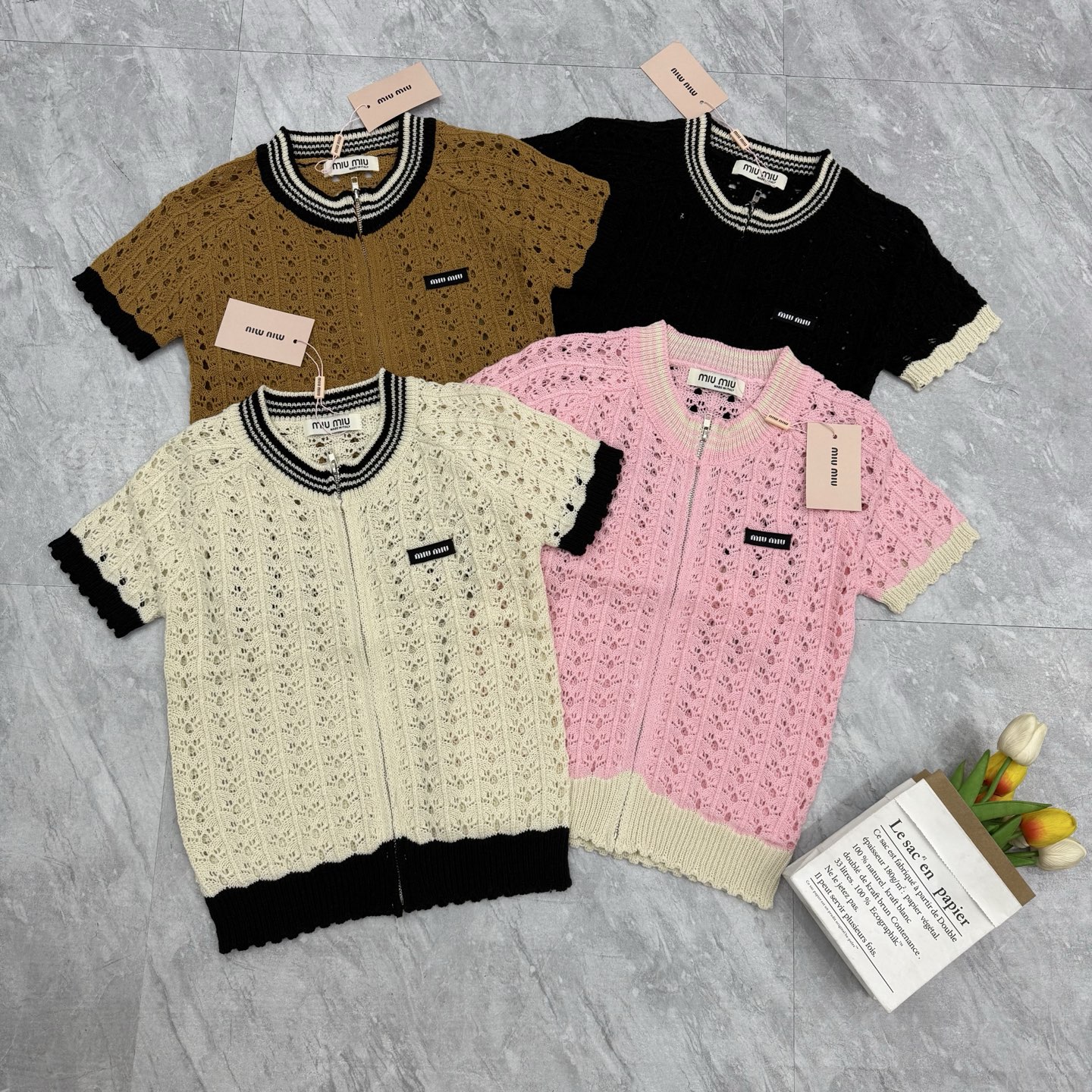 NO:791152,Miu Miu zipper short sleeves, T-shirt,19860909缪缪拉链短袖,,T-shirt,,Women's clothing