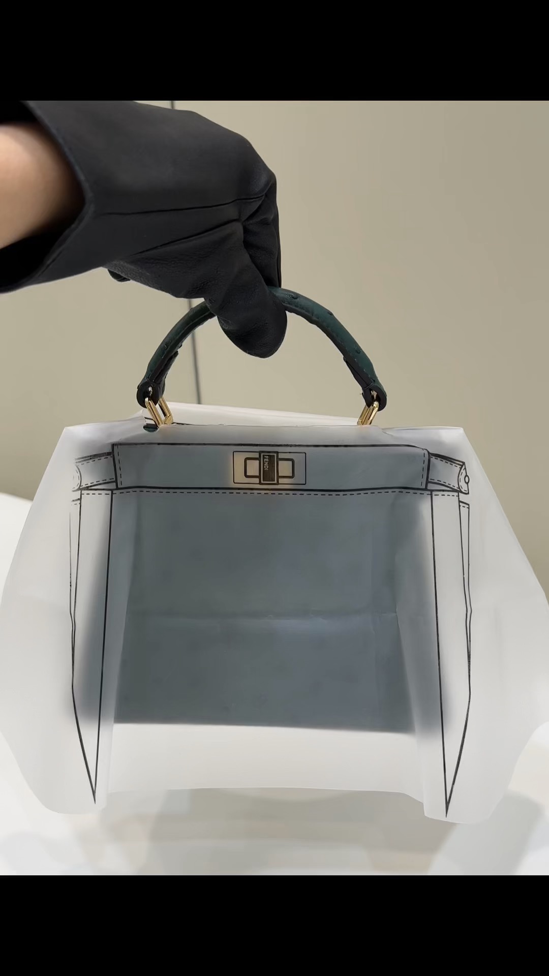 Fendi ostrich