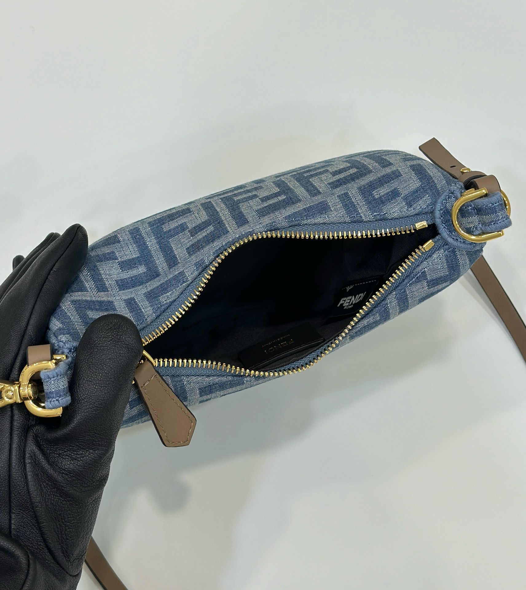 Fendi Fendigraphy Denim Hobo Bag - Iconic Style, Spacious Design 10 i1718010966 7987 8