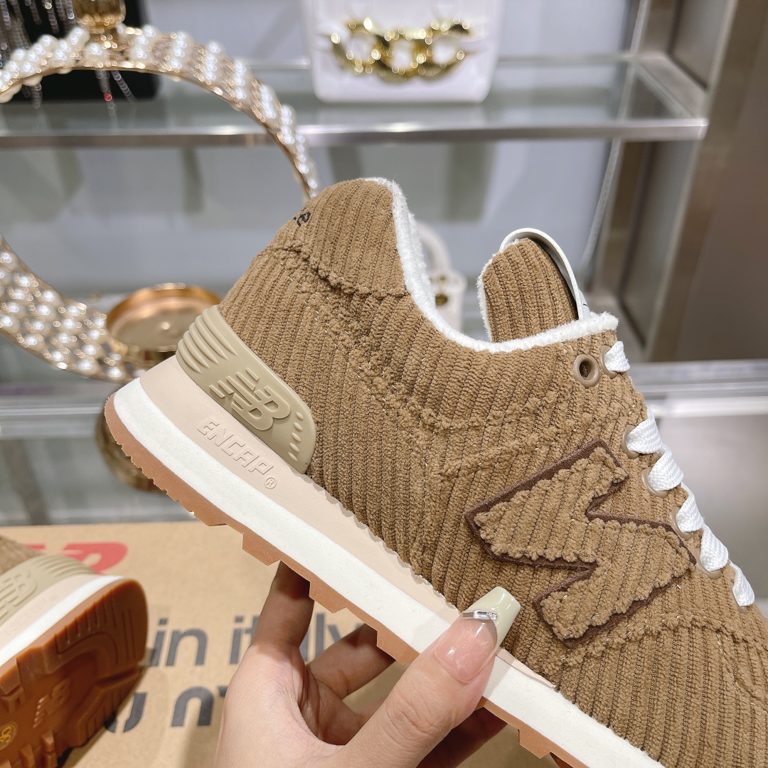 Factory 310Miumiu x New Balance 574 co-branded white shoes NB lace-up casual trainers running shoes 