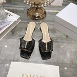 Online Store
 Dior Sandals Single Layer Shoes Genuine Leather Patent Sheepskin Spring/Summer Collection Vintage