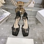 Dior Cheap
 Sandals Single Layer Shoes Genuine Leather Patent Sheepskin Spring/Summer Collection Vintage