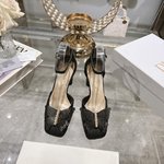 Dior Sandals Single Layer Shoes AAAA Customize
 Genuine Leather Patent Sheepskin Spring/Summer Collection Vintage