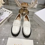 Dior Shoes Loafers Cowhide Fashion