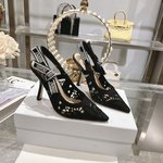 Wholesale Sale
 Dior High Heel Pumps Single Layer Shoes Embroidery Fashion