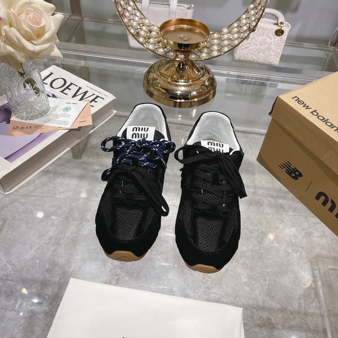 Fábrica Hombres Miu Miu x New Balance NB530 Zapatillas Deportivas Casual para Pareja Gump Shoes Germ