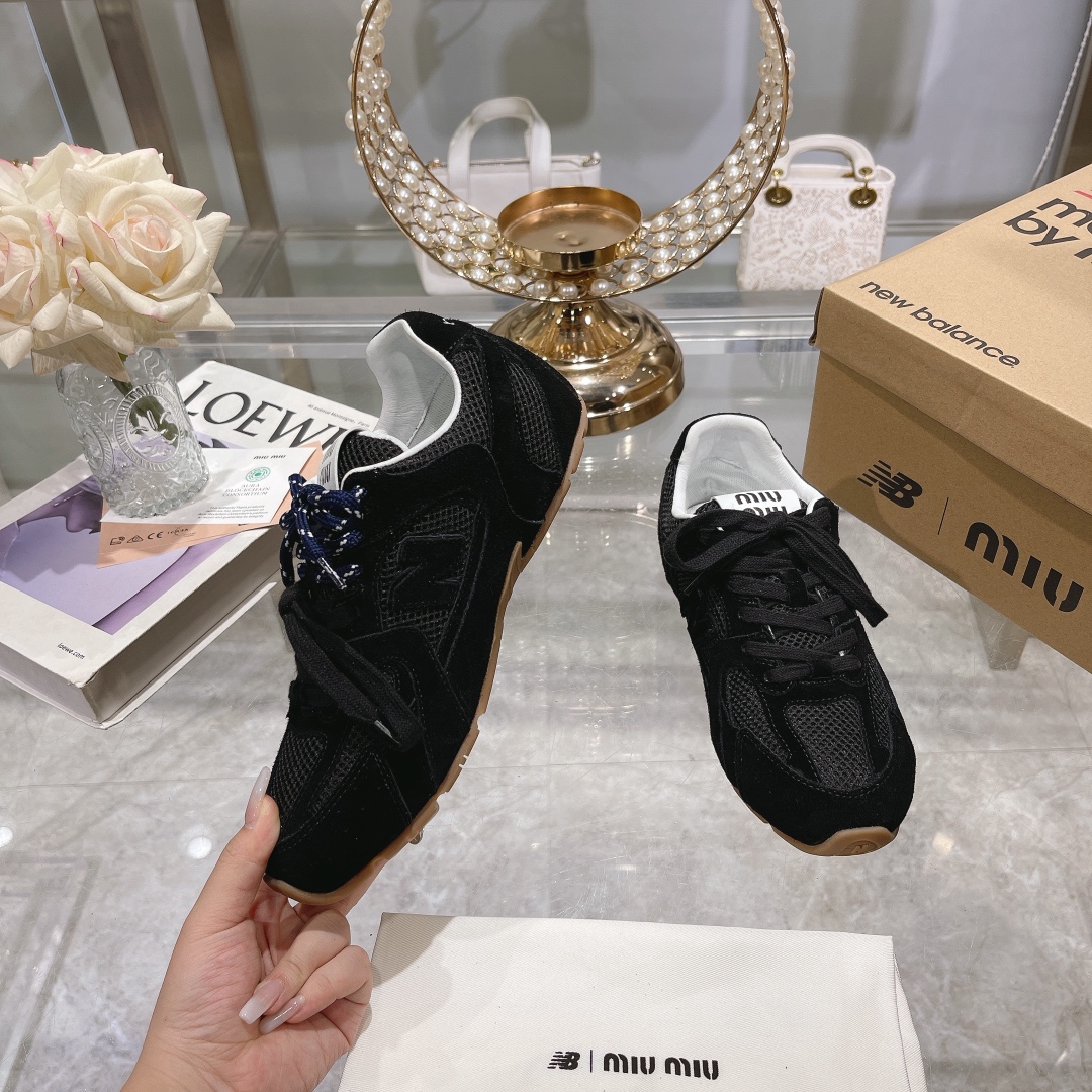 Fábrica Hombres Miu Miu x New Balance NB530 Zapatillas Deportivas Casual para Pareja Gump Shoes Germ