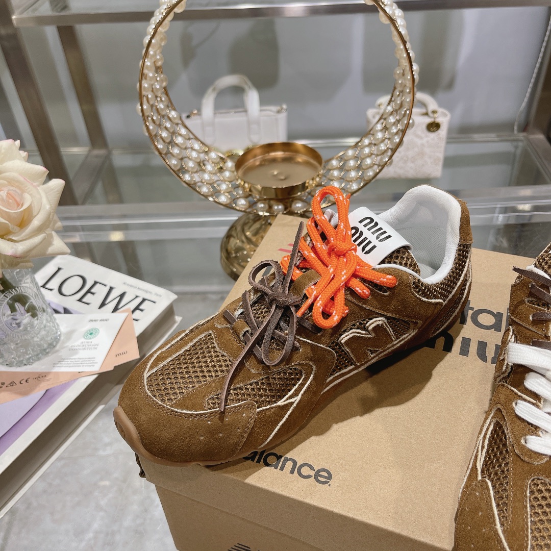 Fábrica Hombres Miu Miu x New Balance NB530 Zapatillas Deportivas Casual para Pareja Gump Shoes Germ
