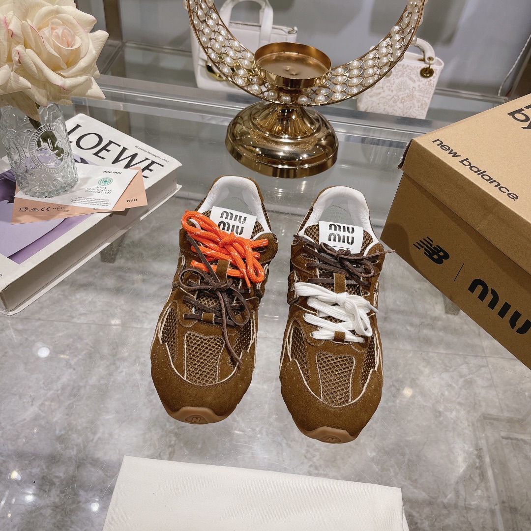 Fábrica Hombres Miu Miu x New Balance NB530 Zapatillas Deportivas Casual para Pareja Gump Shoes Germ