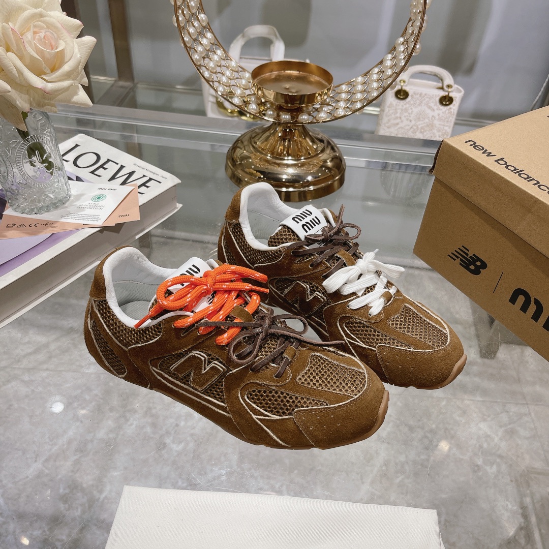 Fábrica Hombres Miu Miu x New Balance NB530 Zapatillas Deportivas Casual para Pareja Gump Shoes Germ
