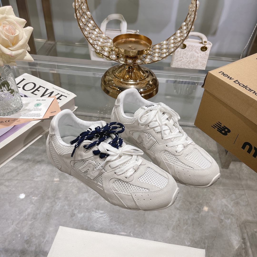 Fábrica Hombres Miu Miu x New Balance NB530 Zapatillas Deportivas Casual para Pareja Gump Shoes Germ