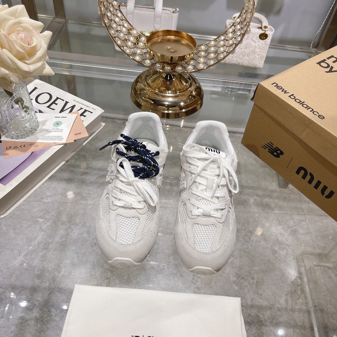 Fábrica Hombres Miu Miu x New Balance NB530 Zapatillas Deportivas Casual para Pareja Gump Shoes Germ
