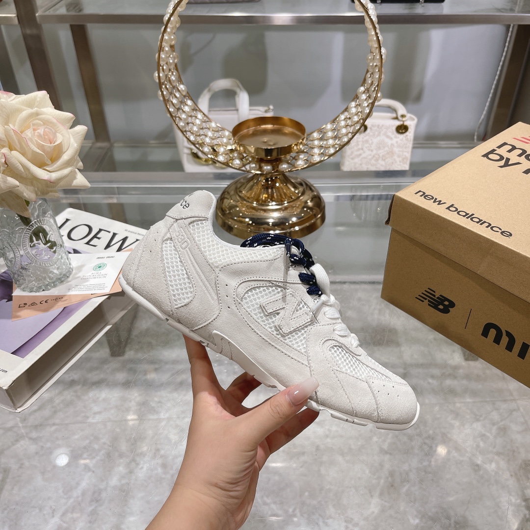 Fábrica Hombres Miu Miu x New Balance NB530 Zapatillas Deportivas Casual para Pareja Gump Shoes Germ