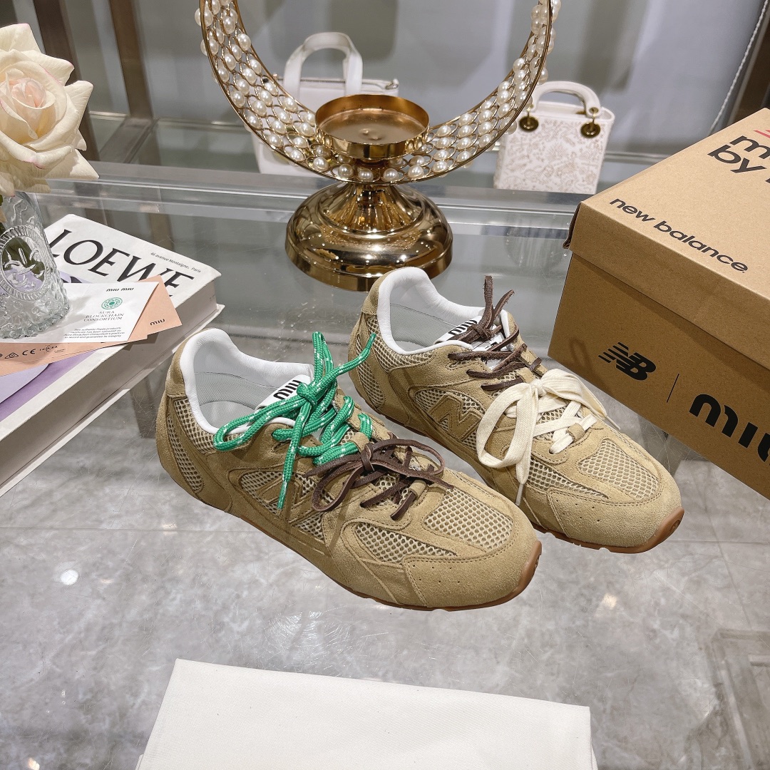 Fábrica Hombres Miu Miu x New Balance NB530 Zapatillas Deportivas Casual para Pareja Gump Shoes Germ