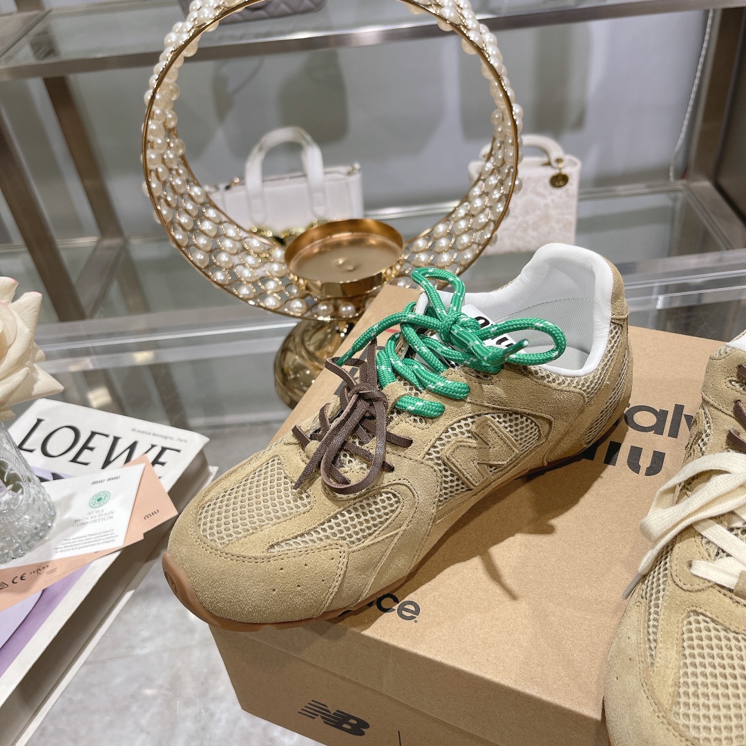 Fábrica Hombres Miu Miu x New Balance NB530 Zapatillas Deportivas Casual para Pareja Gump Shoes Germ