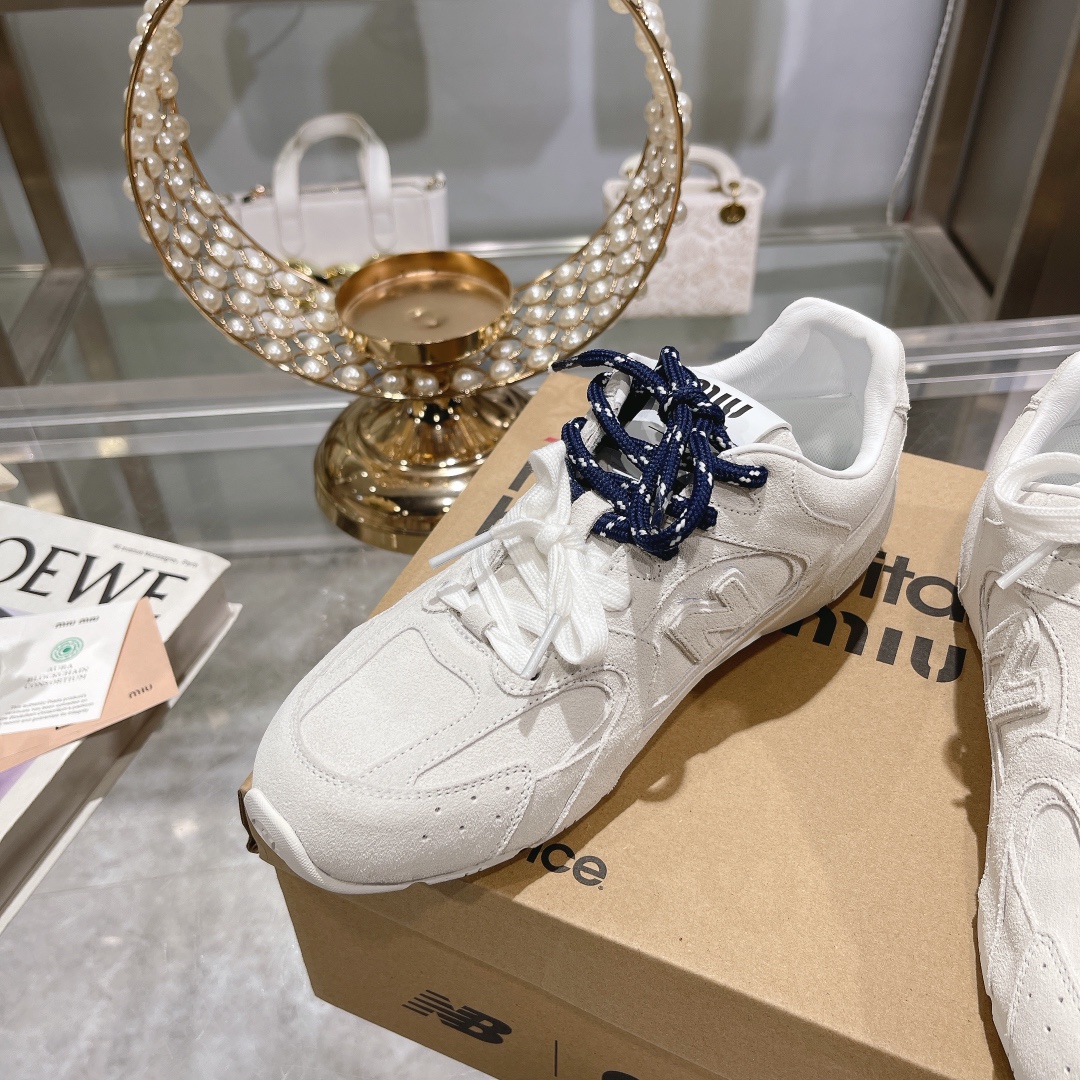Fábrica Hombres Miu Miu x New Balance NB530 Zapatillas Deportivas Casual para Pareja Gump Shoes Germ