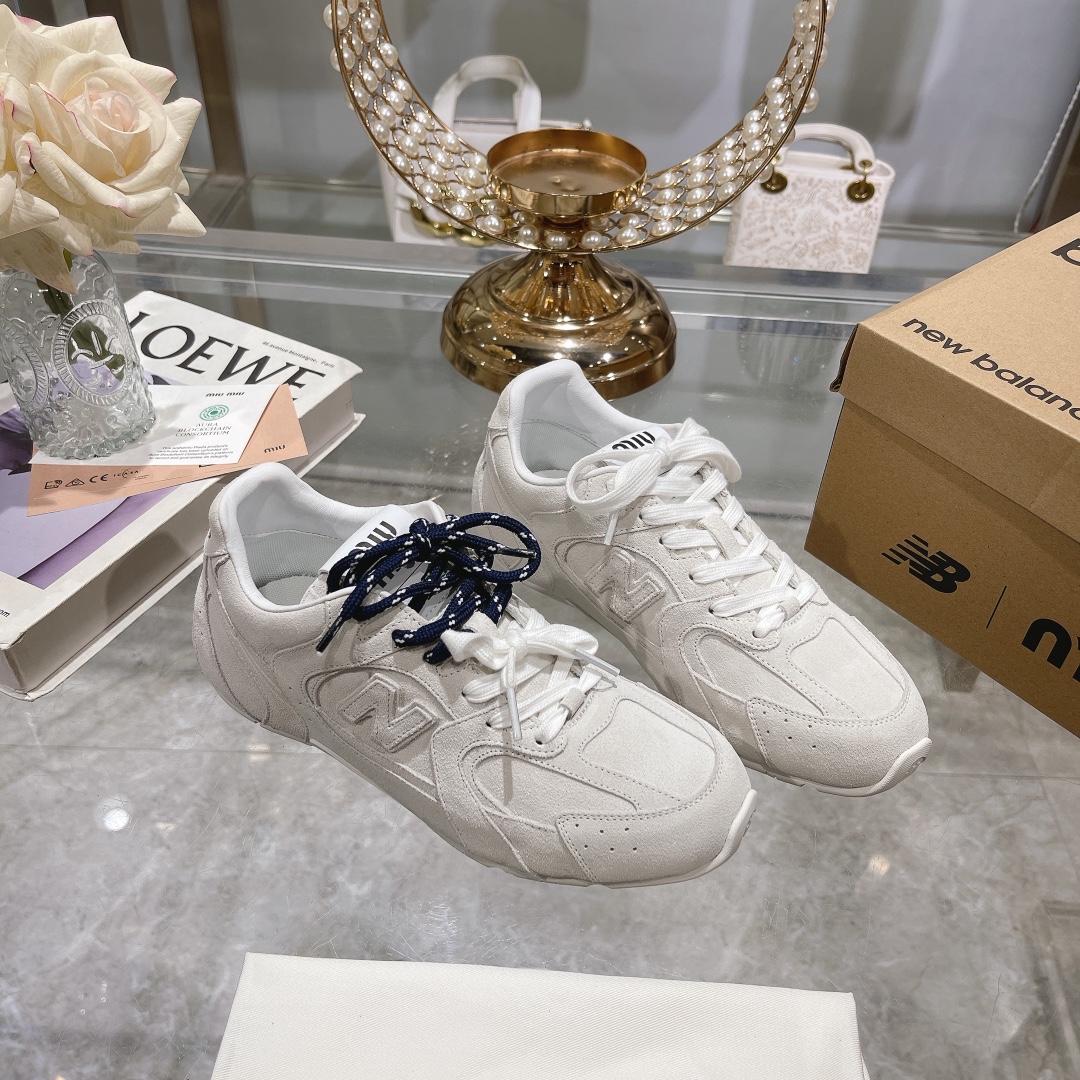 Fábrica Hombres Miu Miu x New Balance NB530 Zapatillas Deportivas Casual para Pareja Gump Shoes Germ