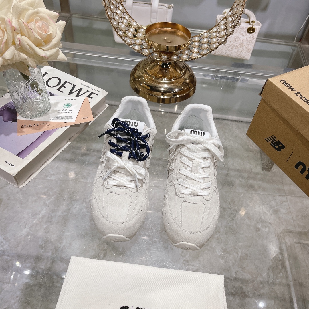 Fábrica Hombres Miu Miu x New Balance NB530 Zapatillas Deportivas Casual para Pareja Gump Shoes Germ