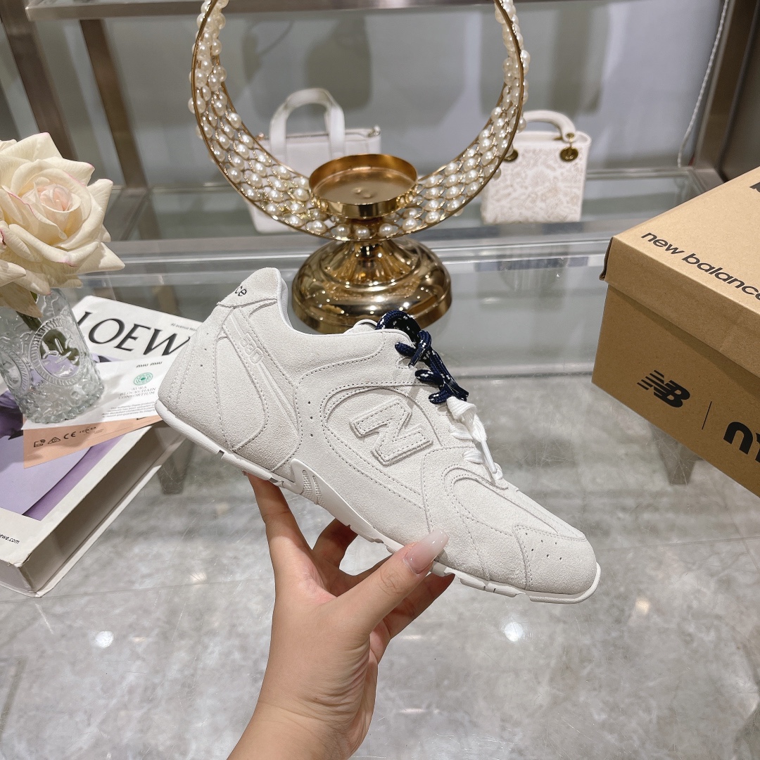 Fábrica Hombres Miu Miu x New Balance NB530 Zapatillas Deportivas Casual para Pareja Gump Shoes Germ
