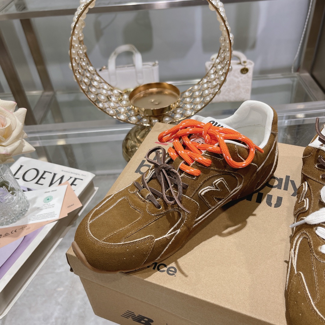 Fábrica Hombres Miu Miu x New Balance NB530 Zapatillas Deportivas Casual para Pareja Gump Shoes Germ