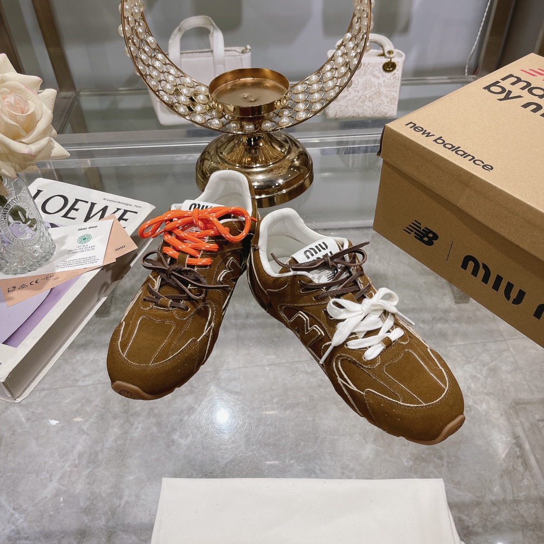 Fábrica Hombres Miu Miu x New Balance NB530 Zapatillas Deportivas Casual para Pareja Gump Shoes Germ