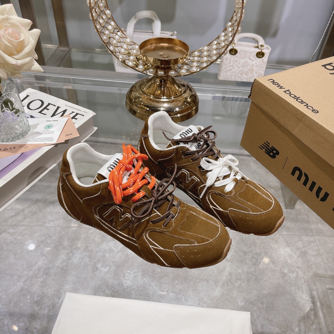 Fábrica Hombres Miu Miu x New Balance NB530 Zapatillas Deportivas Casual para Pareja Gump Shoes Germ