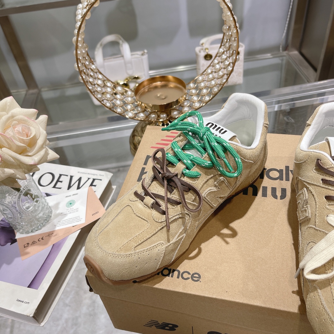 Fábrica Hombres Miu Miu x New Balance NB530 Zapatillas Deportivas Casual para Pareja Gump Shoes Germ