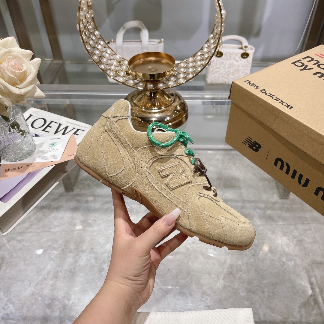 Fábrica Hombres Miu Miu x New Balance NB530 Zapatillas Deportivas Casual para Pareja Gump Shoes Germ
