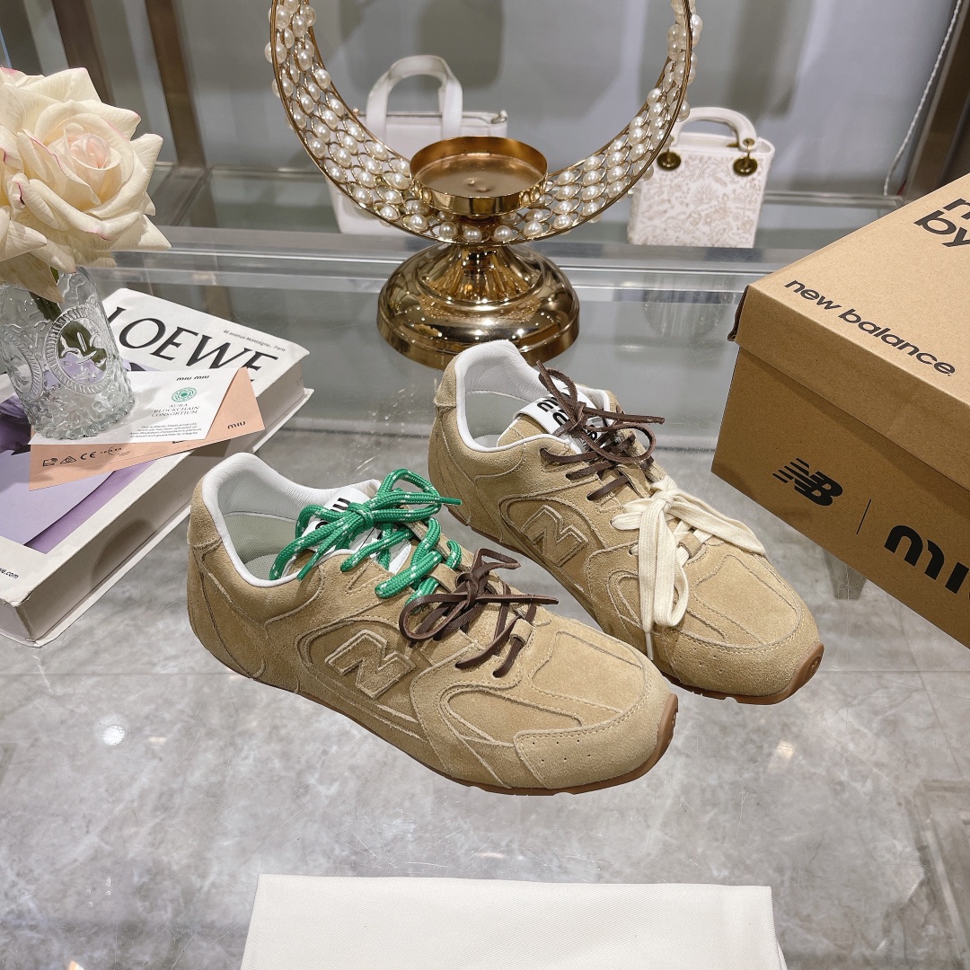 Fábrica Hombres Miu Miu x New Balance NB530 Zapatillas Deportivas Casual para Pareja Gump Shoes Germ