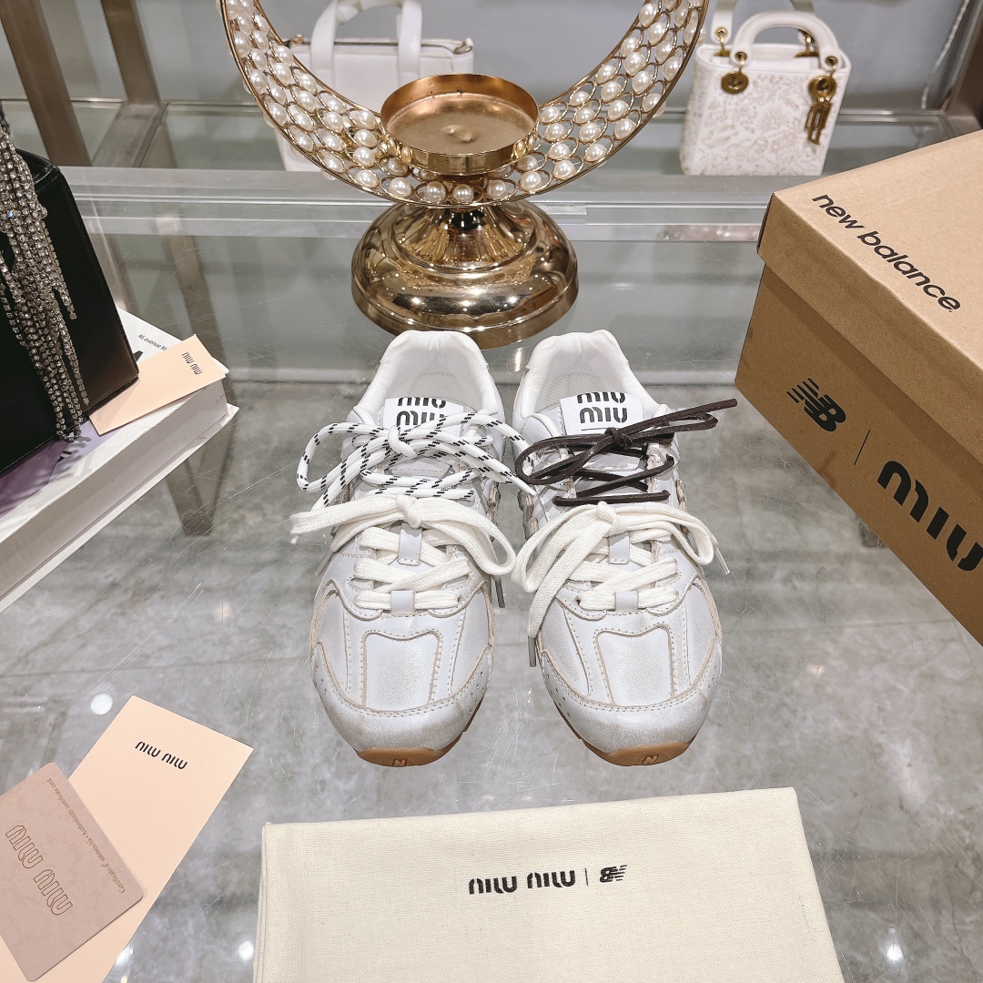Factory Couple's MiuMiu x New Balance NB530 Casual Sneakers Athletic Shoes Gump Shoes German Trainer