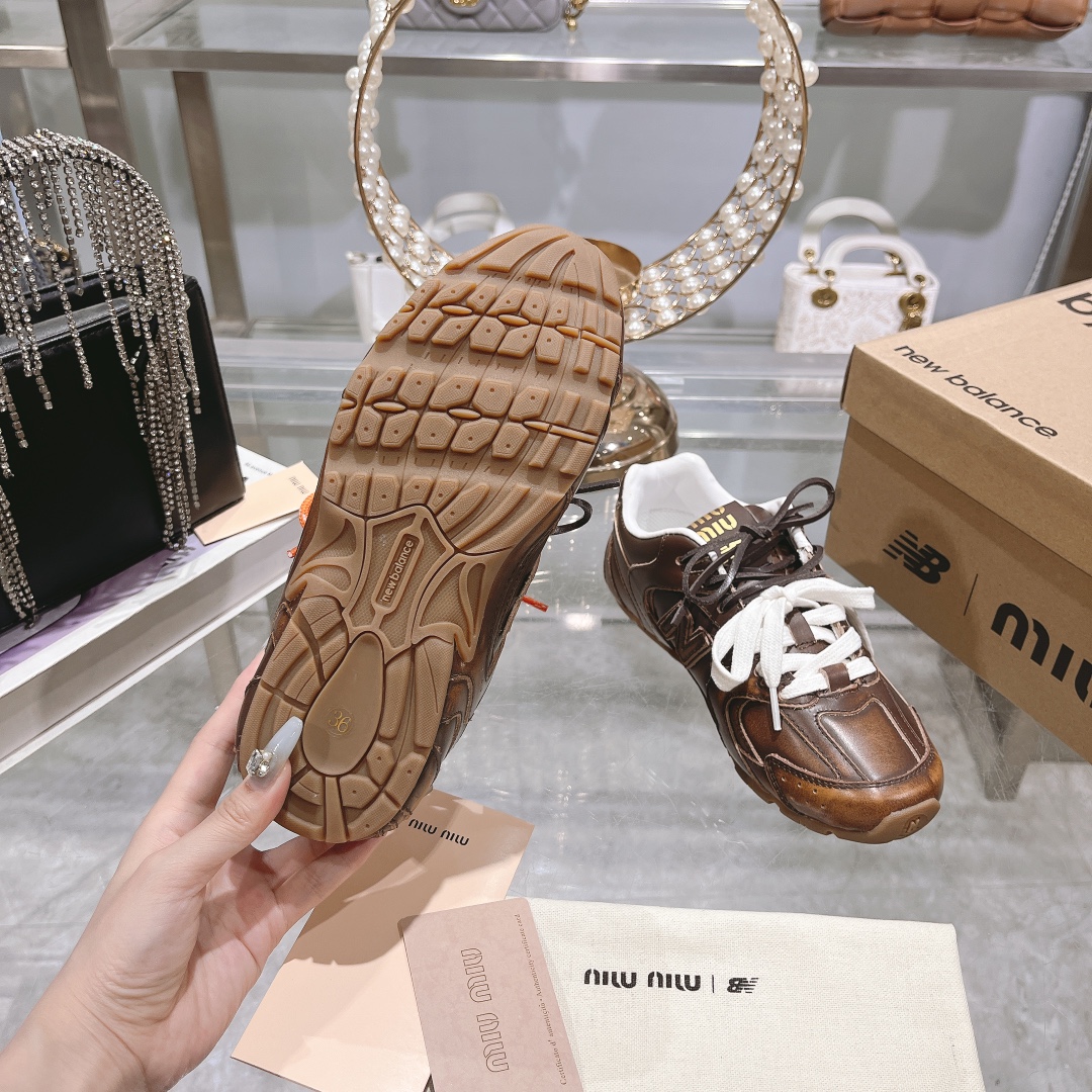 Factory Couple's MiuMiu x New Balance NB530 Casual Sneakers Athletic Shoes Gump Shoes German Trainer