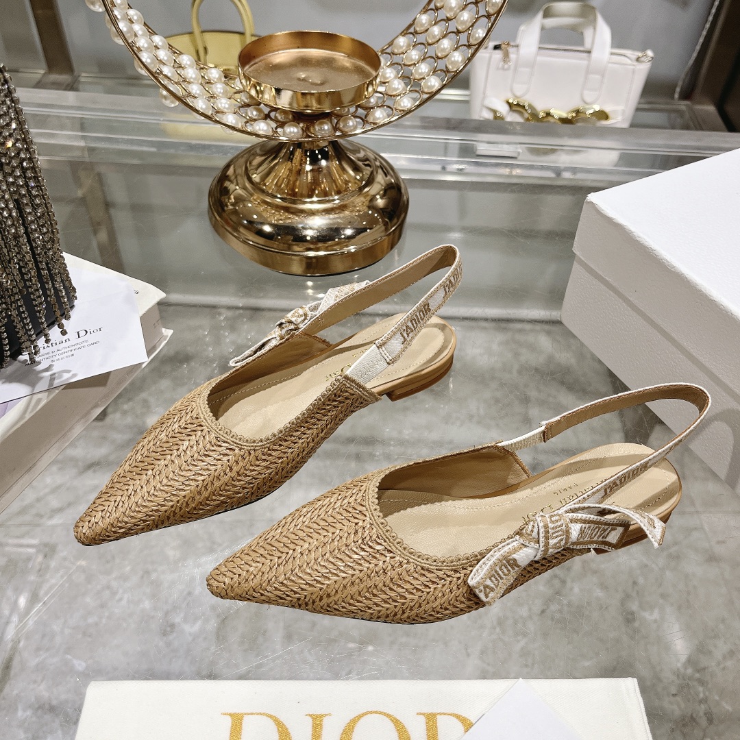 Dior High Heel Pumps Sandals Single Layer Shoes Replica Shop
 Weave Summer Collection