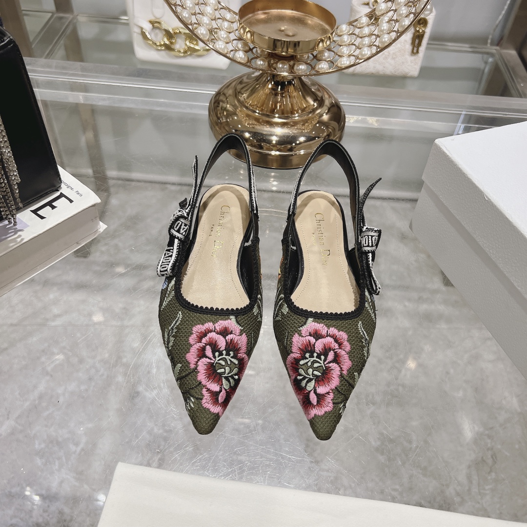 Dior Schuhe Pumps Mit Hohem Absatz Sandalen Weben Sommerkollektion