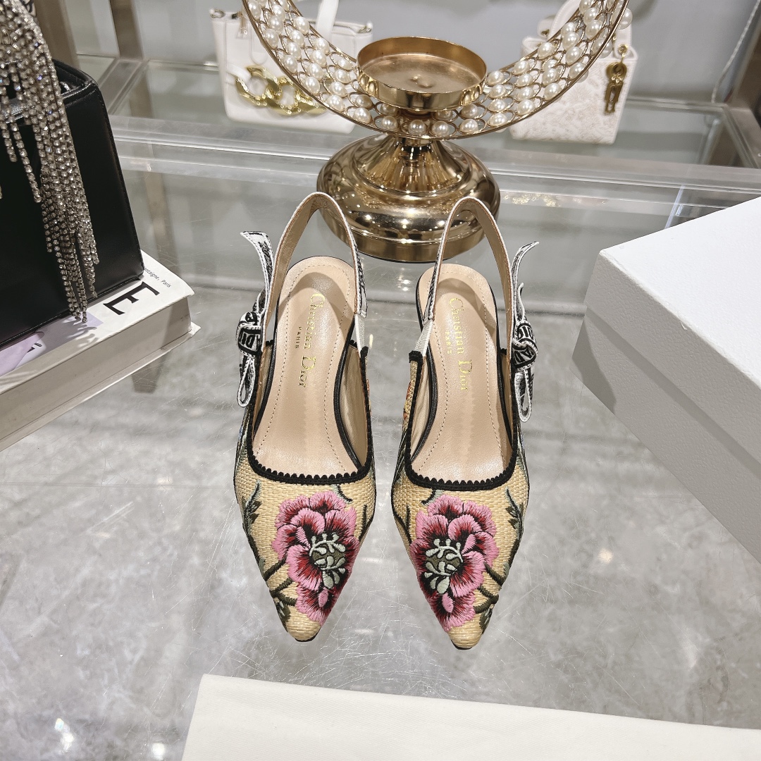 Was sind die besten Nachbildung
 Dior Schuhe Pumps Mit Hohem Absatz Sandalen Weben Sommerkollektion