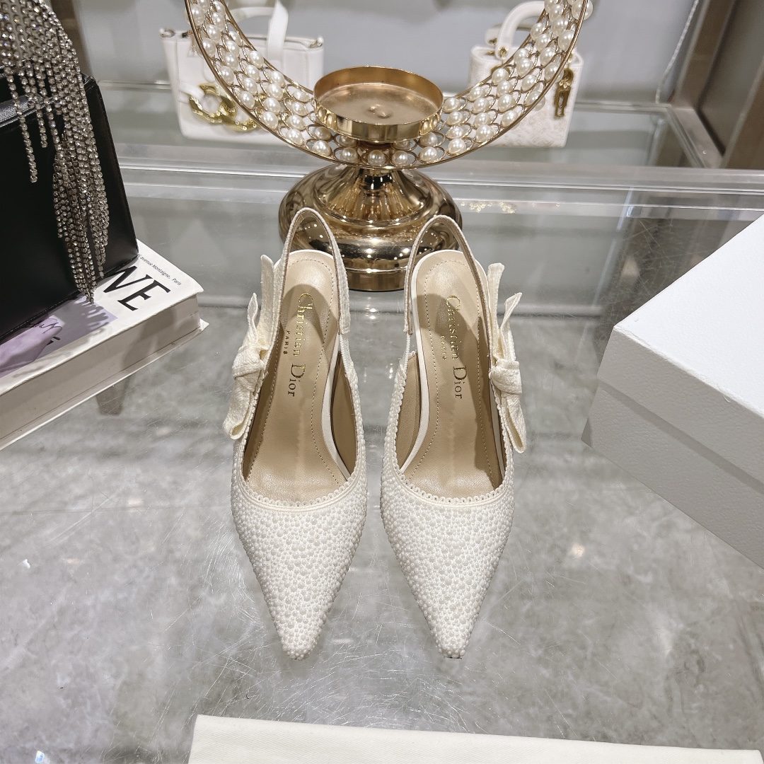 Dior Schuhe Pumps Mit Hohem Absatz Sandalen Gold Sommerkollektion