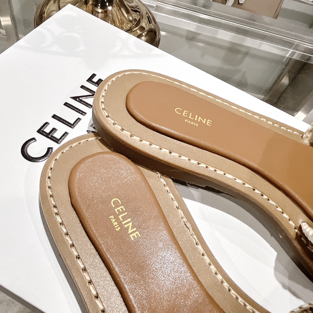 Celine 2025 Spring/Summer New In Casual Beach Slides Sandals 8 i1717261741 3151 7