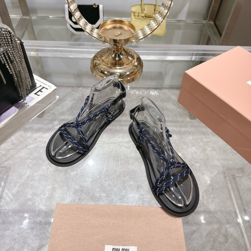 Miu Miu Women's 2025 Spring/Summer Gladiator Toe-Ring Sandals 11 Miu Miu Women's 2025 Spring/Summer Gladiator Toe-Ring Sandals