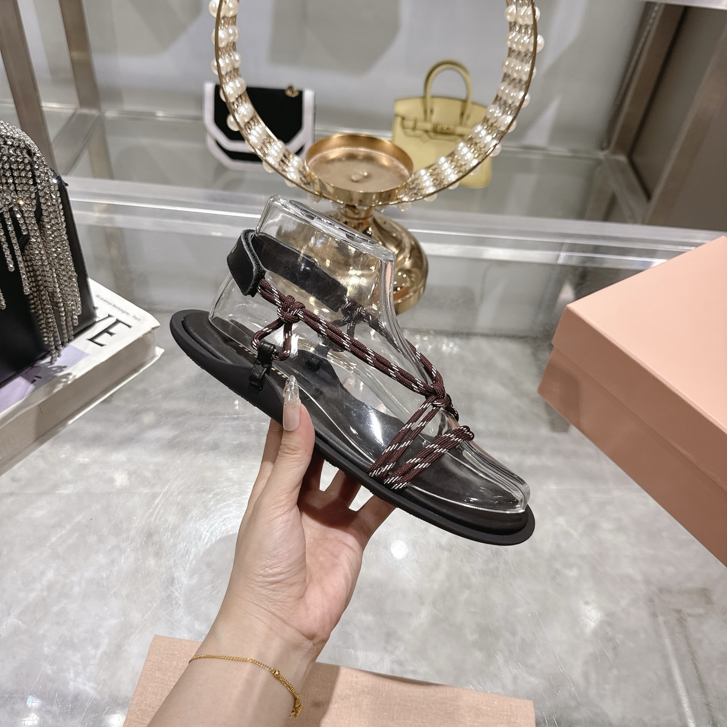 Miu Miu 2025 Spring/Summer New Toe Sandals - Stylish & Comfortable 5 i1743056471092 6397 0 3