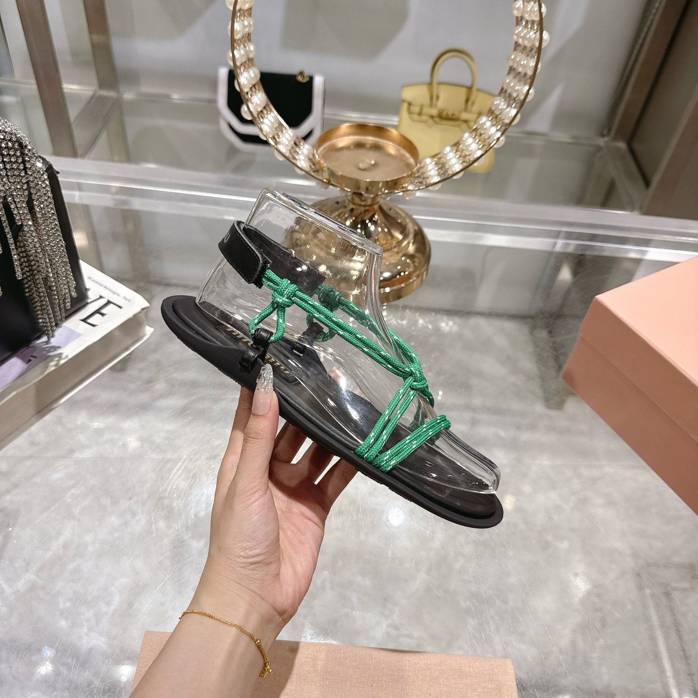 Miu Miu SS25 New Arrival Strappy Thong Sandals - Summer Essential 6 i1743056510993 441 0 4