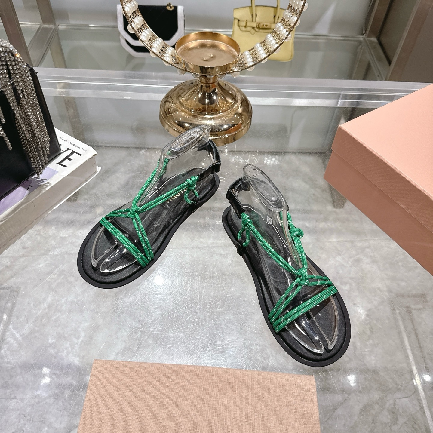 Miu Miu SS25 New Arrival Strappy Thong Sandals - Summer Essential 14 Miu Miu SS25 New Arrival Strappy Thong Sandals - Summer Essential