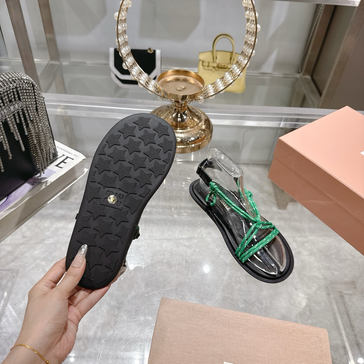 Miu Miu SS25 New Arrival Strappy Thong Sandals - Summer Essential 10 i1743056516192 758 0 8