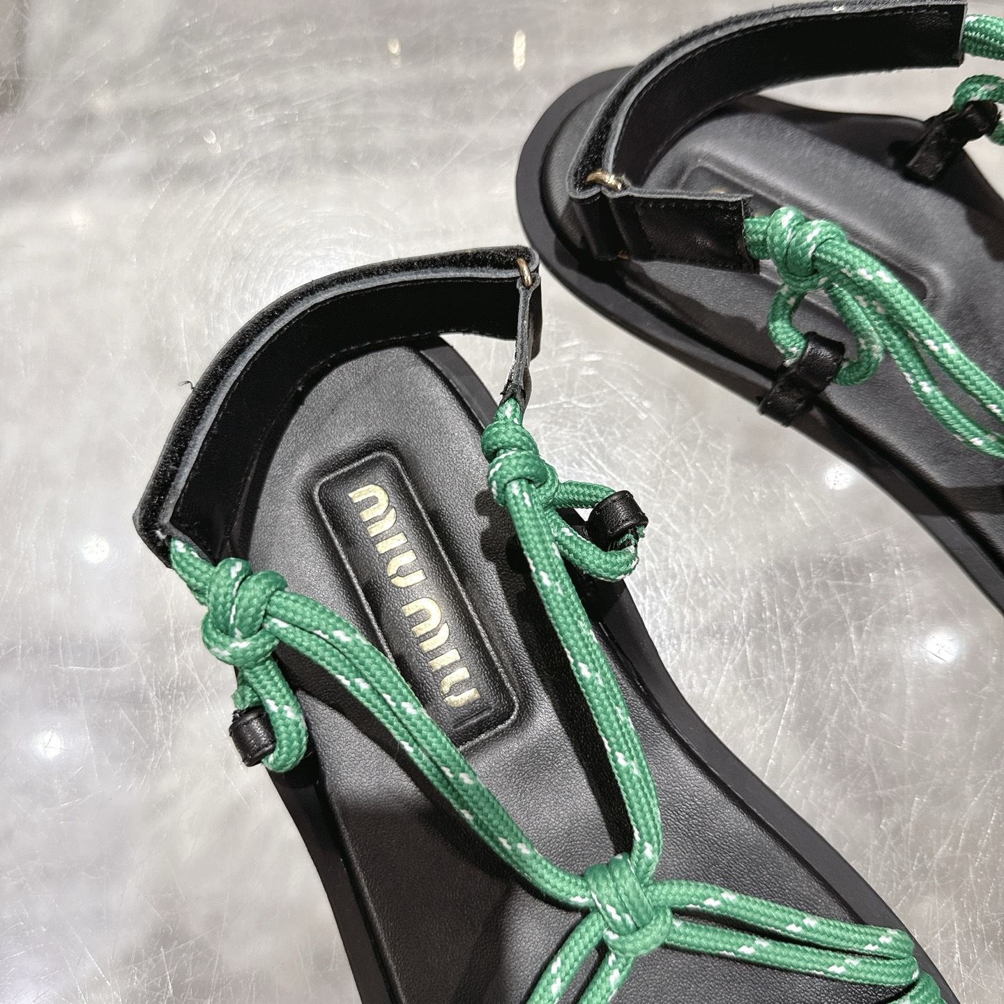 Miu Miu SS25 New Arrival Strappy Thong Sandals - Summer Essential 9 i1743056516379 354 0 7