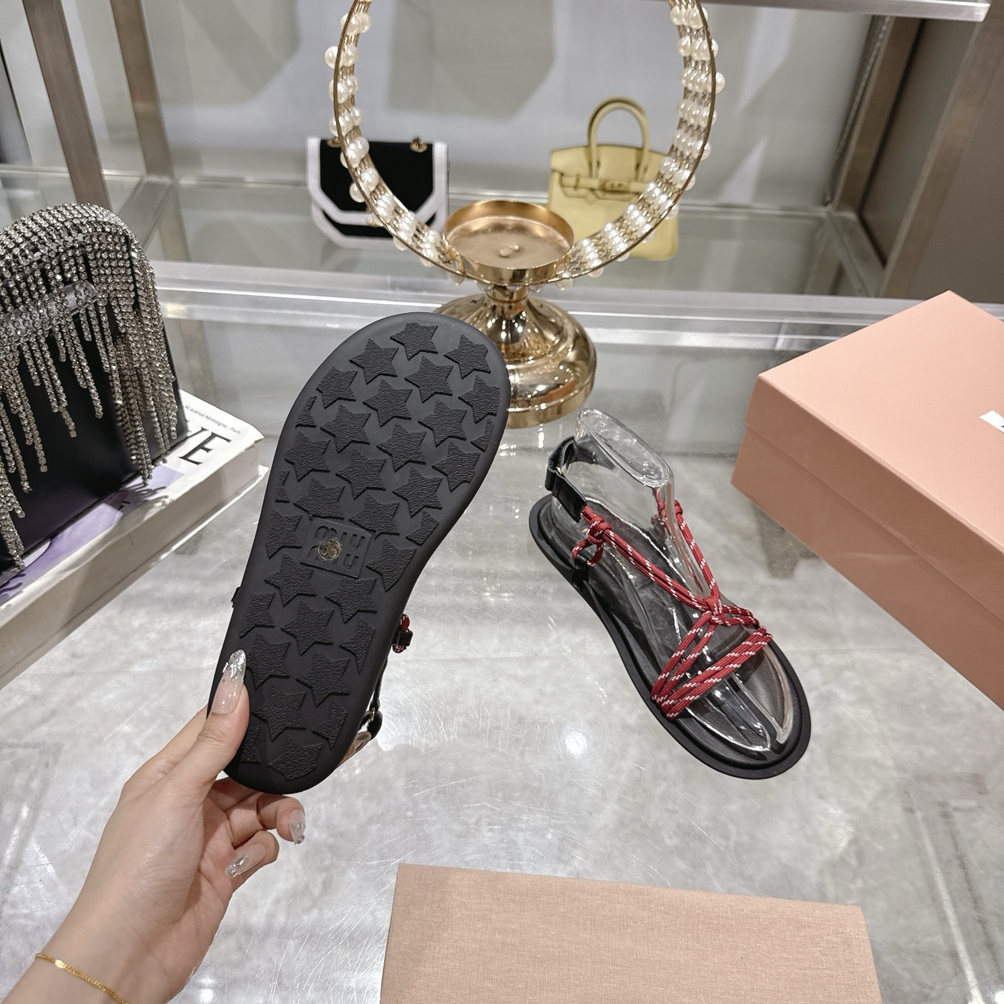 Miu Miu SS25 Braided Leather Toe-Ring Sandals Women's Summer Essential 8 i1743056618903 8195 0 6
