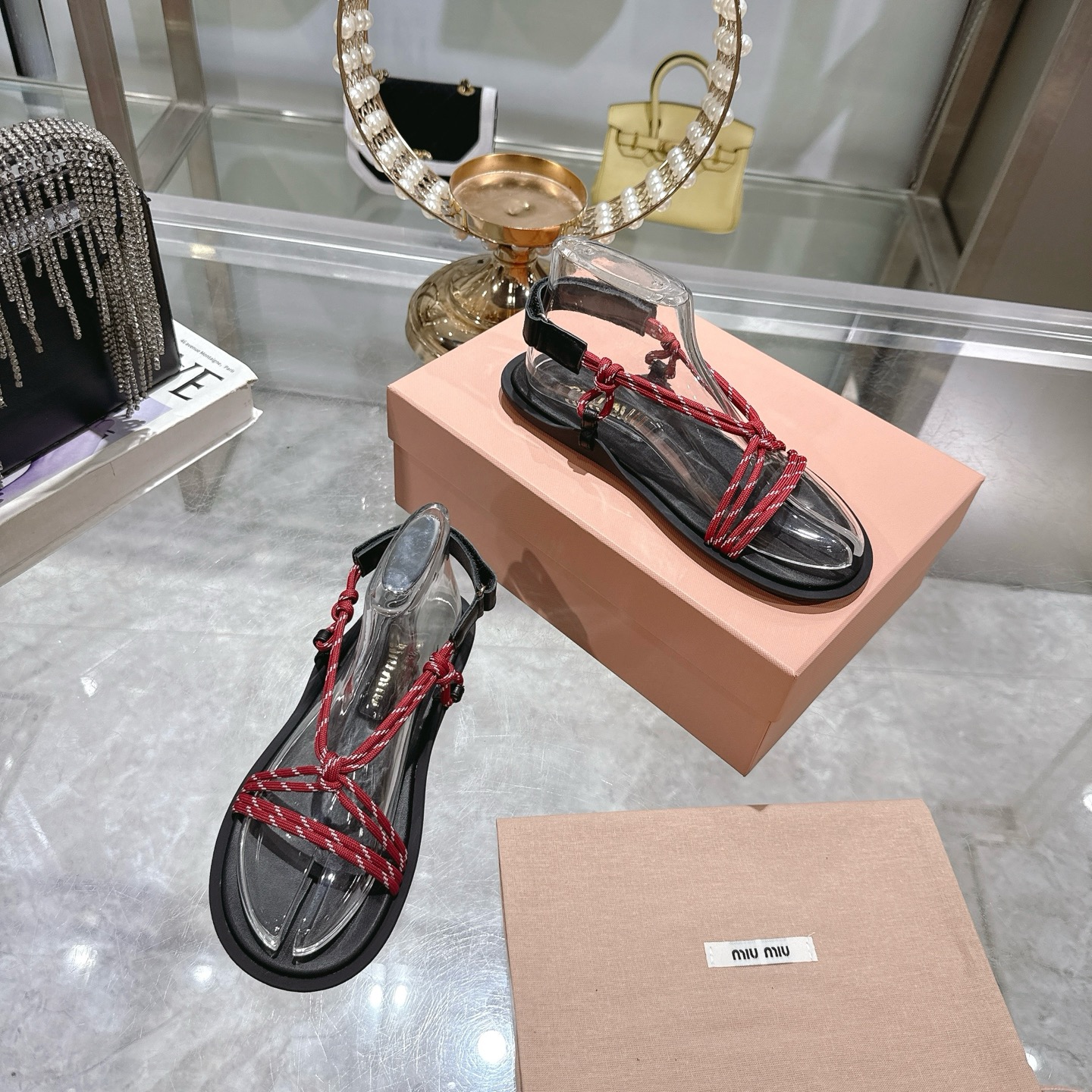 Miu Miu SS25 Braided Leather Toe-Ring Sandals Women's Summer Essential 7 i1743056621381 3250 0 5