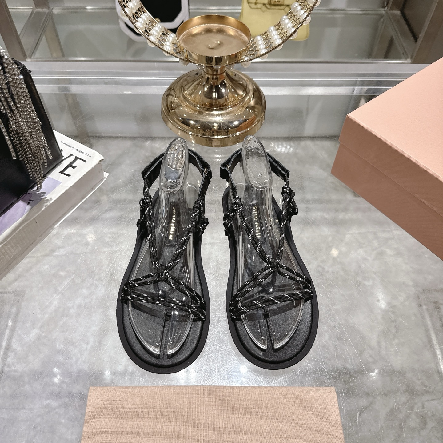 Miu Miu SS25 New Arrival Thong Sandals - Stylish Summer Essential 3 i1743056675988 6205 0 0