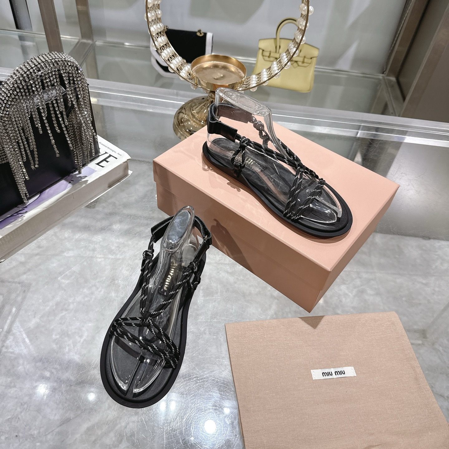 Miu Miu SS25 New Arrival Thong Sandals - Stylish Summer Essential 7 i1743056676001 5674 0 5