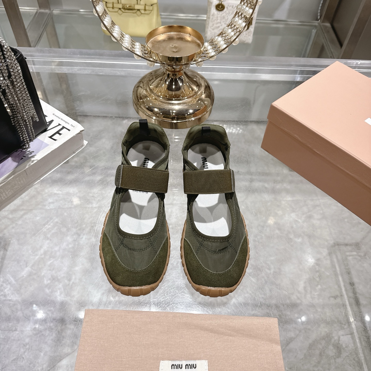 Miu Miu Women's Canvas Platform Sneakers Retro Thick-Soled Shoe 3 i1743337006838 1748 0 0