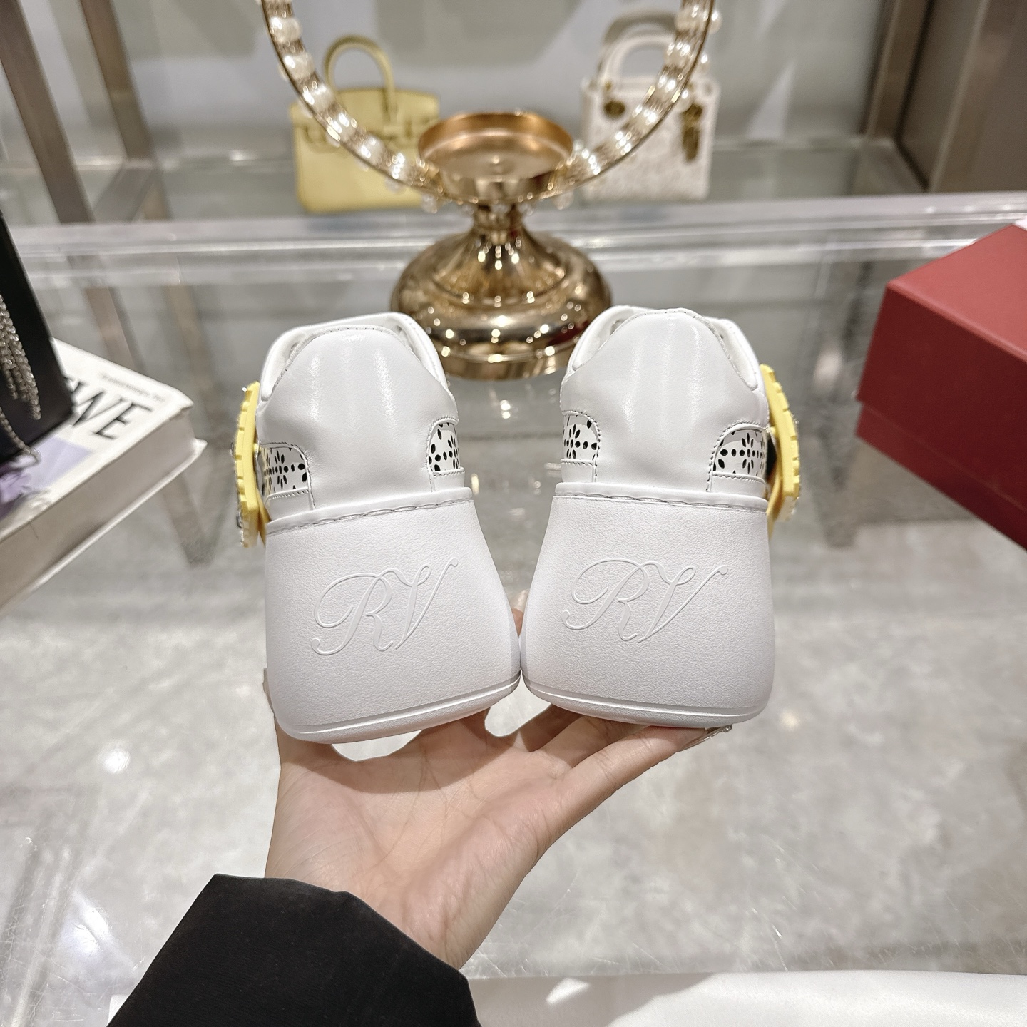 RV Square Buckle White Sneakers:Elevate Your Style with Comfort and Elegance 8 i1743833921505 7305 0 6