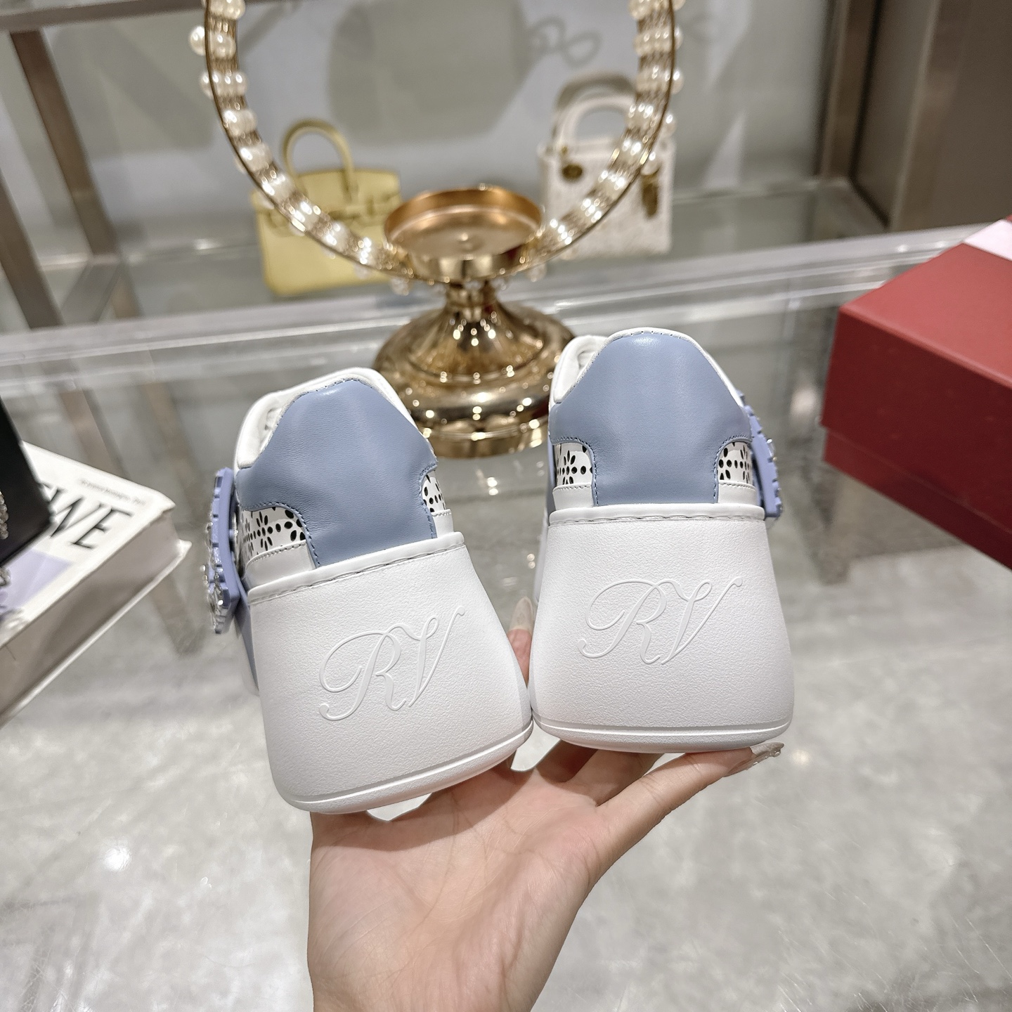 RV Square Buckle White Sneakers - Lightweight, Comfortable, and Stylish 10 i1743834036213 3097 0 8
