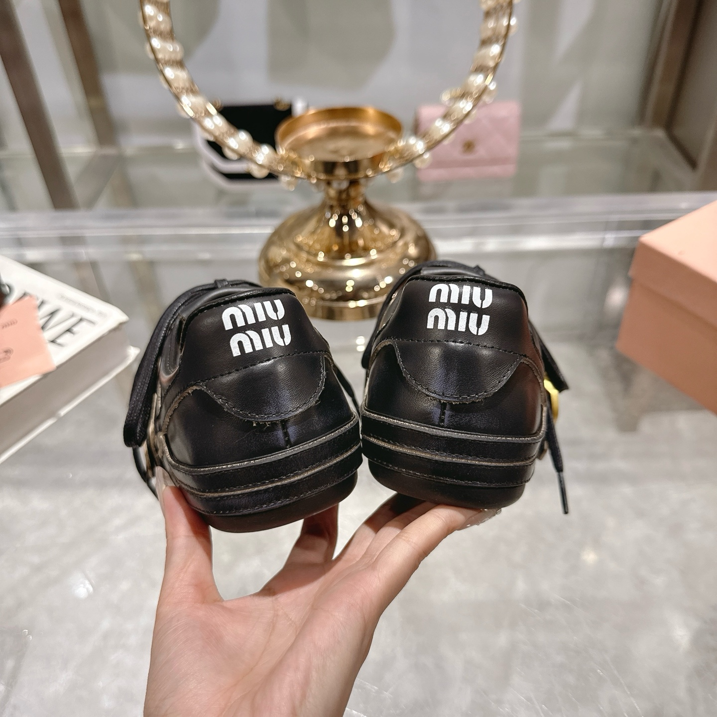 Miu Miu Women's Leather Sneakers with Buckle Detail - Modern Style 9 i1744870307056 108 0 7